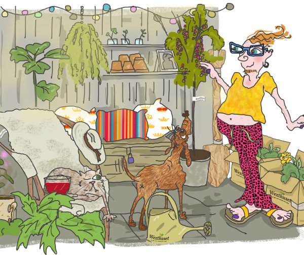 Illustration till Upplands-Brohus kundtidning hemma